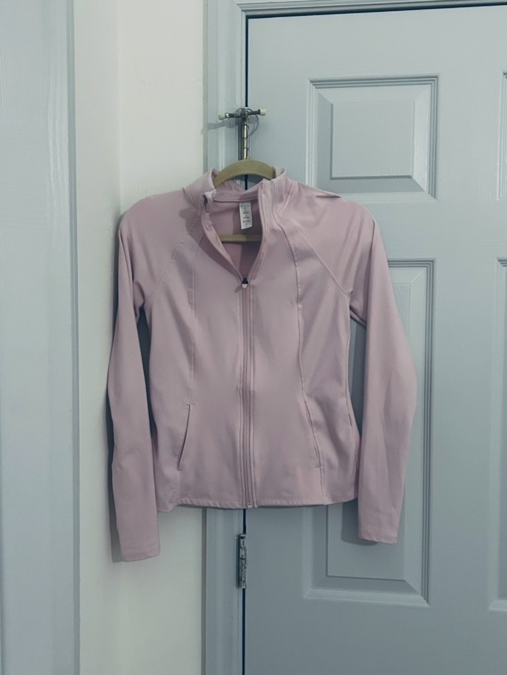 Bally Fitted Baby Pink Activewear Jacket